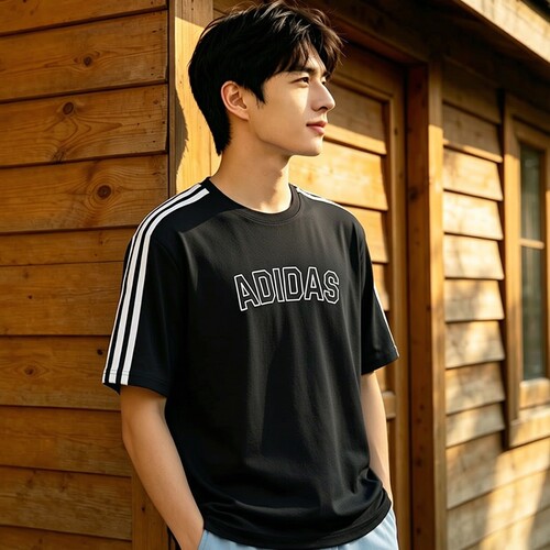 adidas阿迪达斯男子ST SPORTS TEE运动服休闲短袖T恤秋季KB9135