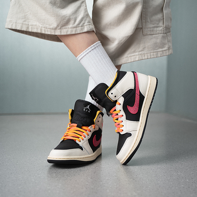耐克 女鞋AJ高帮篮球鞋 AJ1 MM LOW 26春运动休闲板鞋IB7007-107