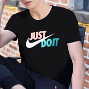 Nike ngắn tay nam 2019 mùa hè lớn LOGO cổ tròn thoáng khí áo thun thể thao nửa tay áo thun BQ5368- - Áo phông thể thao