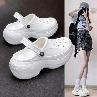 男女外穿休闲鞋 透气沙滩凉拖鞋 210062 夏季 crocs卡骆驰白色洞洞鞋