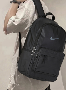 NIKE耐克双肩包男包女包2026春季黑色电脑包学生书包DN3592-010