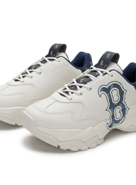 MLB男鞋女鞋老爹鞋新款老花系列简约复古运动休闲鞋3ASHBDM4N