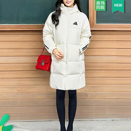 adidas阿迪达斯中长款羽