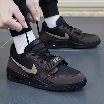 JORDAN耐克男鞋AJ312黑棕色低帮运动鞋复古板鞋篮球鞋CD7069-003