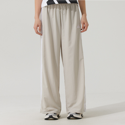 adidas阿迪达斯女裤长裤子26春季新款运动裤透气梭织直筒裤JC8168