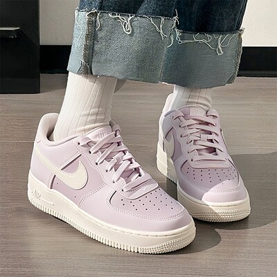 Nike耐克紫色厚底休闲板鞋空军一号女鞋AIR FORCE 1运动鞋CT3839