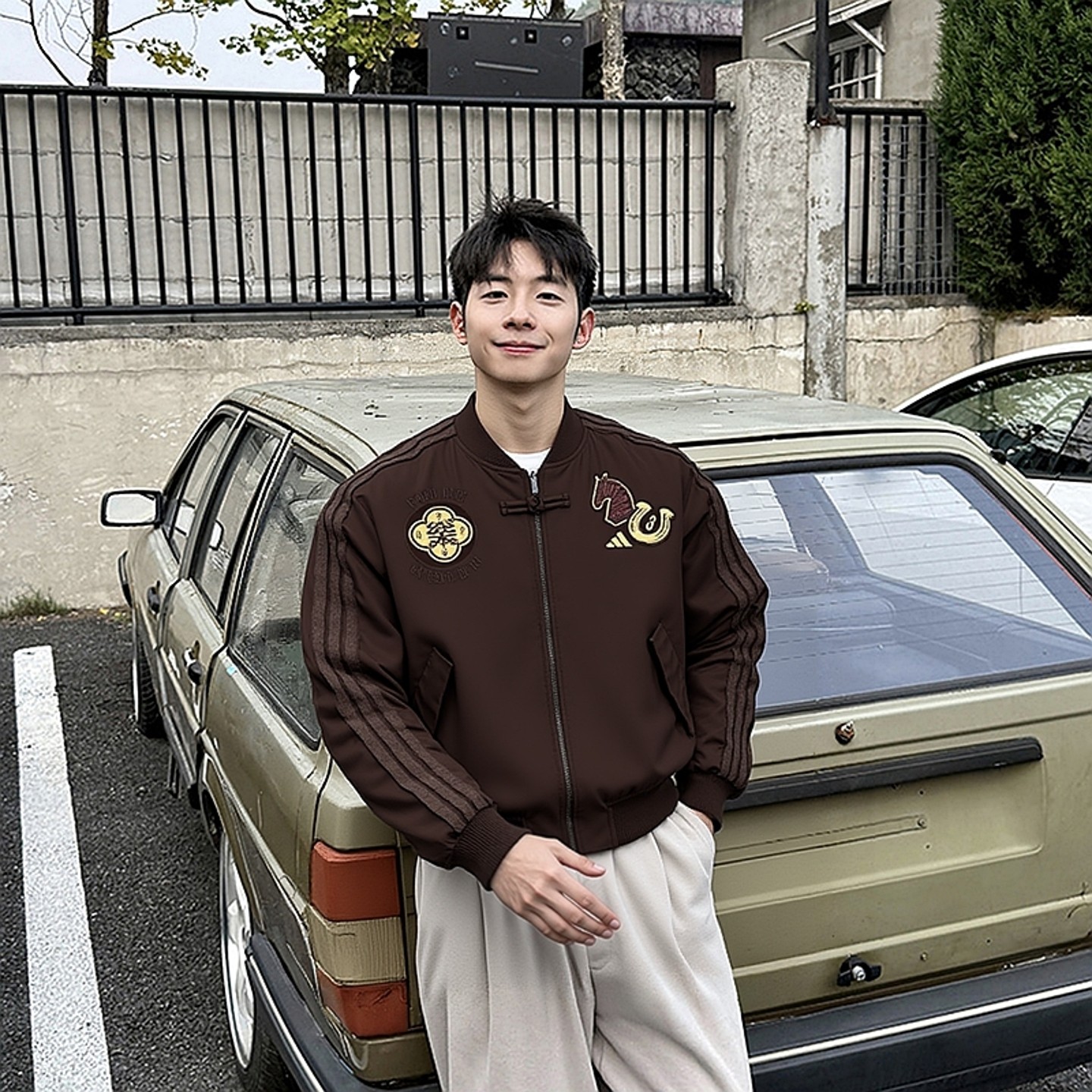 阿迪达斯男装夹克外套26春新款NYR PAD BB JKT飞行员运动服KQ5092