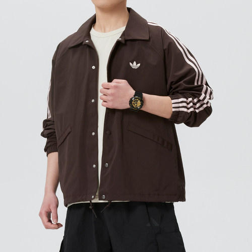 adidas阿迪达斯三叶草男装梭织夹克外套26新款健身运动服KE3595