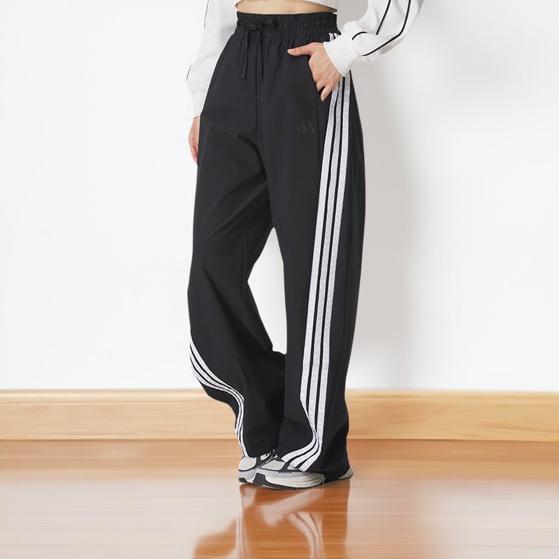 阿迪达斯2025款阔腿裤弯刀裤女裤