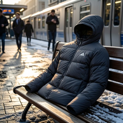 Adidas阿迪达斯男装短款羽绒服2026夏季新款运动保暖厚外套KC2478