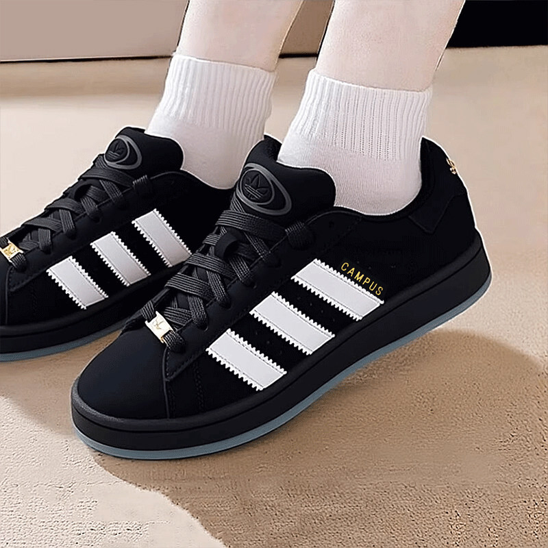 阿迪达斯三叶草鞋子男鞋女鞋新款面包鞋黑色运动鞋低帮休闲鞋板鞋