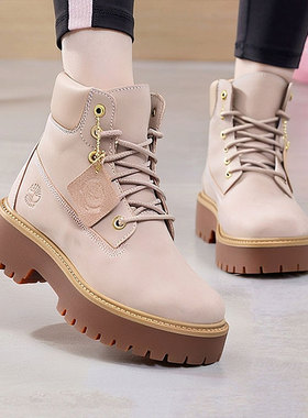 Timberland添柏岚女鞋休闲鞋新款户外徒步鞋高帮工装马丁靴A6AWC