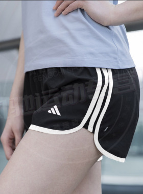 Adidas阿迪达斯裤子女裤2026春季新款运动裤健身短裤三分裤IC5184