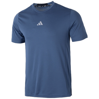 阿迪达斯男子短袖2025冬季新款跑步健身训练服运动服T恤IS3741