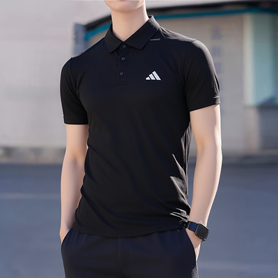 Adidas阿迪达斯短袖POLO衫男装半袖26新款运动服商务T恤HR8730