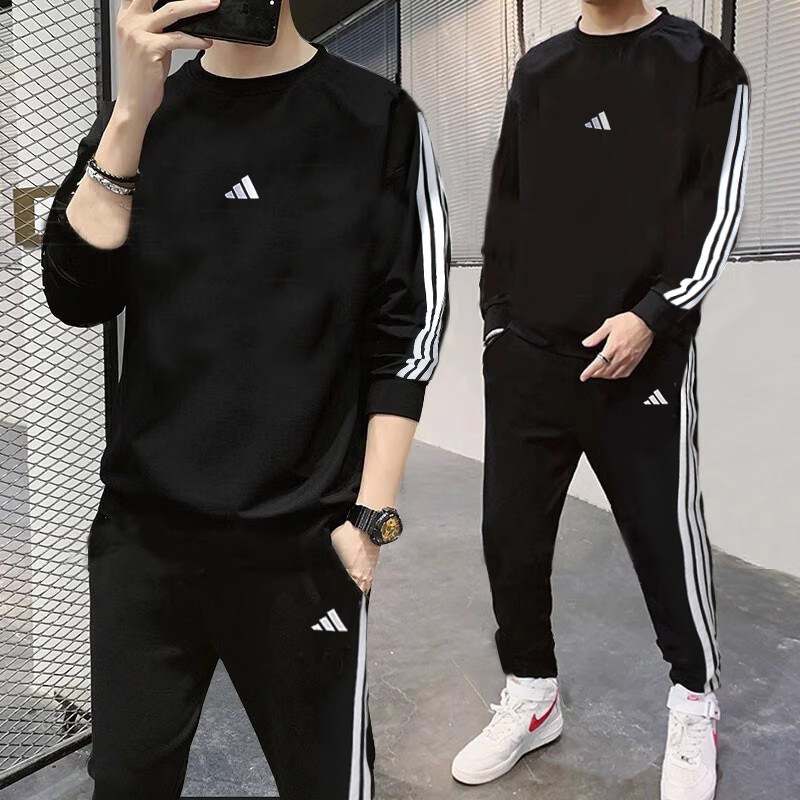 阿迪达斯男士运动套装2025冬季新款圆领卫衣套头衫休闲直筒长裤男,运动服/休闲服装,运动套装,淘宝优惠券,粉丝福利购,淘宝优惠卷