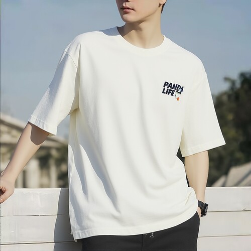 adidas男装白色印花短袖T恤秋季跑步半袖运动服KB4853