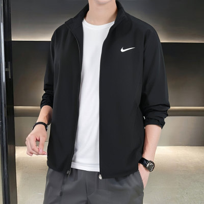 NIKE耐克梭织立领外套男士运动服装防风衣速干休闲服FB7500-010