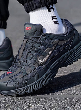耐克官方男鞋2025冬季新款P6000运动老爹鞋黑色透气休闲鞋IM6767