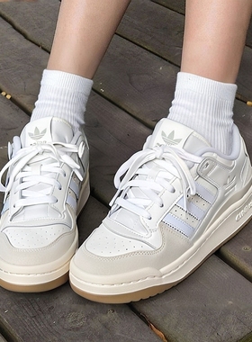 阿迪达斯三叶草男鞋女鞋冬季新款FORUM LOW运动鞋休闲板鞋 ID6858