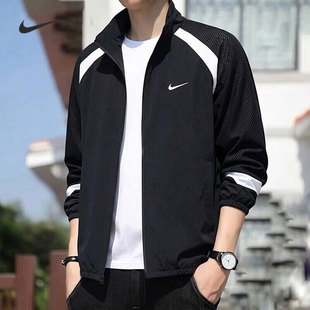 NIKE耐克梭织夹克男装加绒2026春季新款篮球跑步外套上衣HV3364