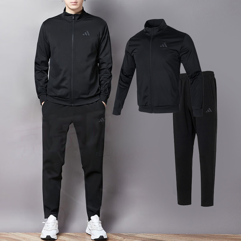 Adidas阿迪达斯男装夹克外套长裤子25秋装健身训练服透气运动套装,运动服/休闲服装,运动套装,淘宝优惠券,粉丝福利购,淘宝优惠卷