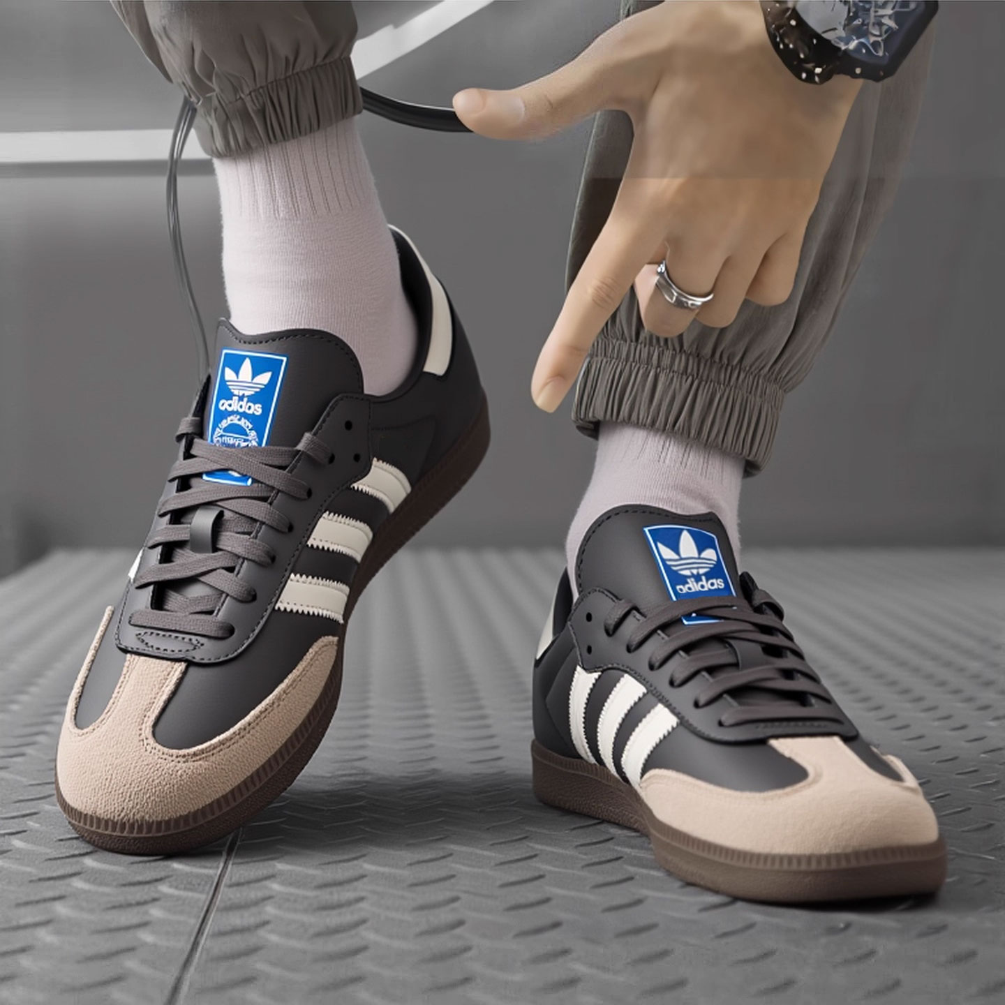 阿迪达斯三叶草 SAMBA OG 2025冬男鞋女鞋同款运动休闲鞋 JR0913