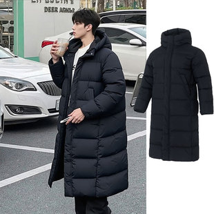 NIKE耐克男装冬季保暖加厚长款羽绒服25新款连帽外套FV7270-010