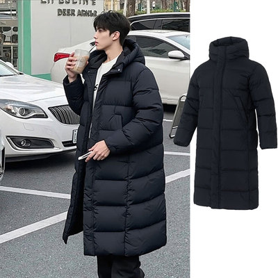 NIKE耐克男装冬季保暖加厚长款羽绒服25新款连帽外套FV7270-010