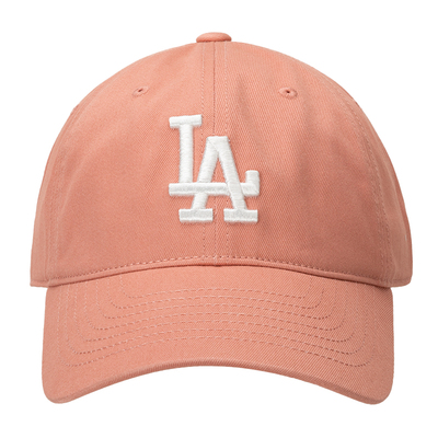 MLB情侣鸭舌帽麻珊瑚色棒球帽新款时尚简约休闲帽子3ACP6601N