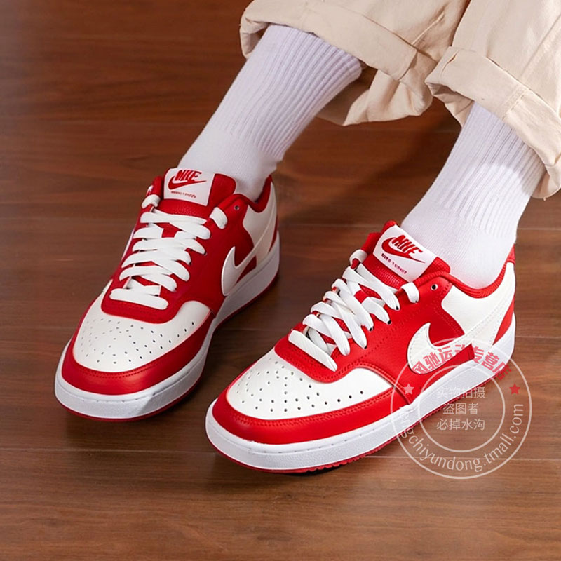NIKE耐克正品女鞋红色低帮复古板鞋2025冬季款休闲运动鞋 DH3158