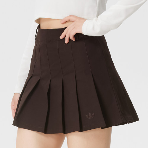 阿迪达斯三叶草女子短裙半身裙2026夏季新款百褶裙休闲复古KD5446