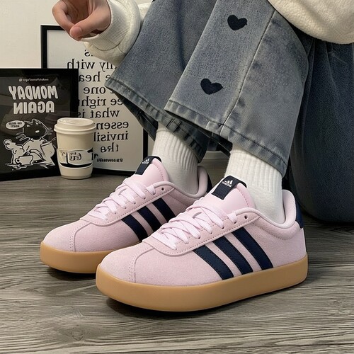 adidas阿迪达斯女子VL COURT 3.0SPW 运动休闲鞋粉色板鞋JP7629