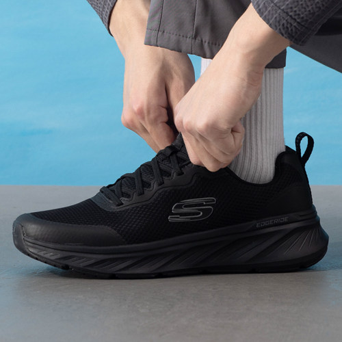Skechers斯凯奇男鞋黑色跑步鞋26春新款减震透气运动鞋232835-BBK