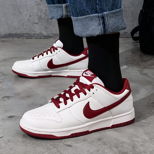 NIKE耐克男子2026新款DUNK LOW RETRO白红板鞋休闲鞋HF5441-008
