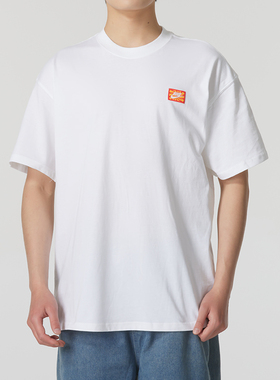 NIKE耐克白色短袖T恤男2025夏新款运动服跑步透气体恤FV3721-100