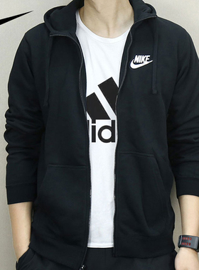 NIEK耐克男装外套连帽夹克25秋款跑步休闲运动服宽松BV2649-010
