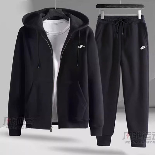 官网两件套耐克休闲套装男装