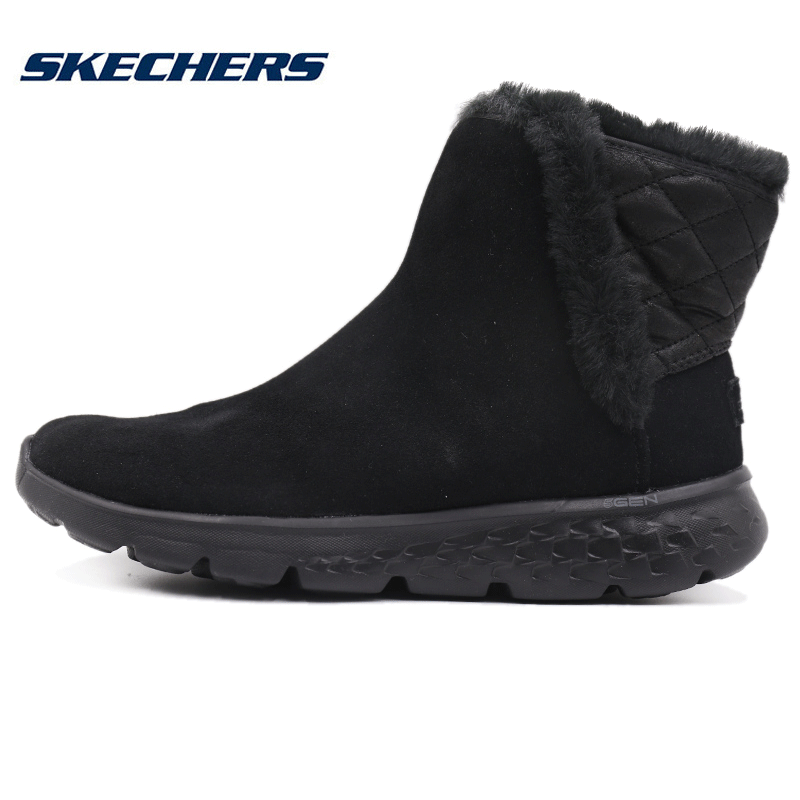 Skechers˹¿ÆæÅ®Ð¬2018пî¸ß°ï·Ã«Æ¤±£Å¯Ã«Ñ¥¶ÌѥѩµØÑ¥ 14356