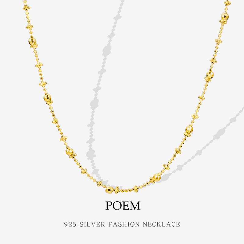 POEM项链女轻奢小众925纯银