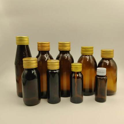 避光15ml30ml60ml棕色玻璃口服液玻璃瓶硅胶垫酵素糖浆密封药水瓶