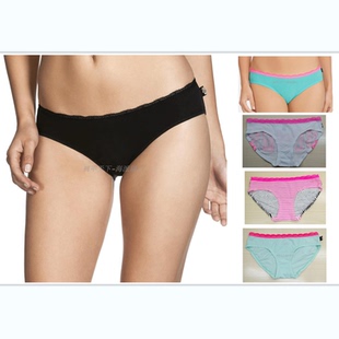 多色 5条45元 女三角裤 澳洲性感蕾丝橡筋BIKINI低腰棉料 偏大 包邮