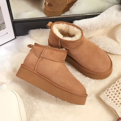 羊皮毛一体雪地靴女2025冬季新款