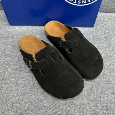 渠道高端牛货-真皮勃肯鞋