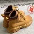 High-Top Leather Boots-Yellow [365-Day Warranty]