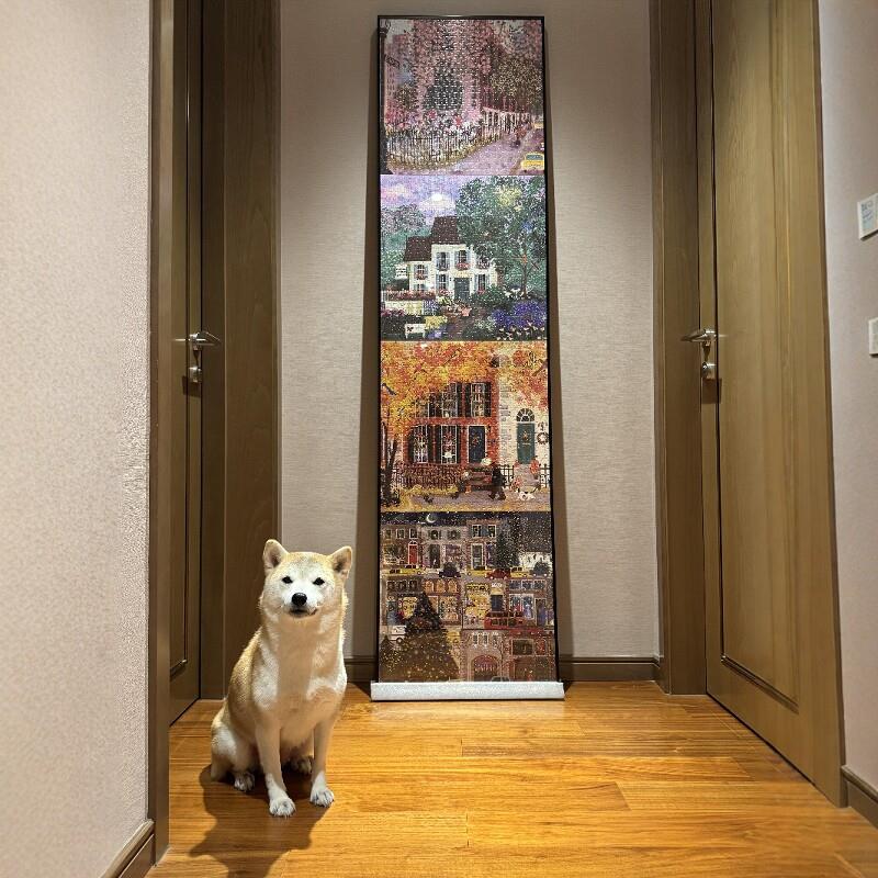 美国正版冬灯拼图春夏秋冬四季拼图邻里之秋成人解压治愈玩具