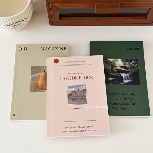 英文内页时尚杂志书拍照道具软装