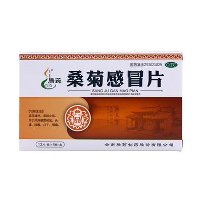 【腾药】桑菊感冒片48片/盒
