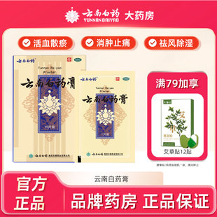 云南白药膏15片药膏贴膏药跌打膏风湿膏止痛膏关节膏肩周贴颈椎贴