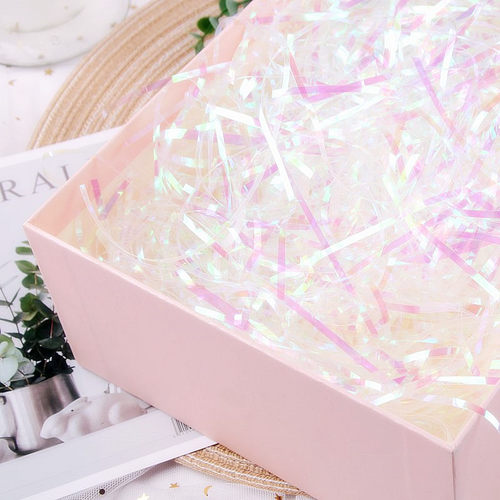 七彩玻璃丝透明幻彩丝纸丝填充物